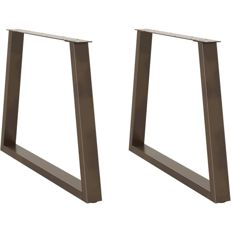 foto del prodotto gambe per tavolo da pranzo a forma di v 2 pz in acciaio naturale 100x 72 73,3 cm vidaxl