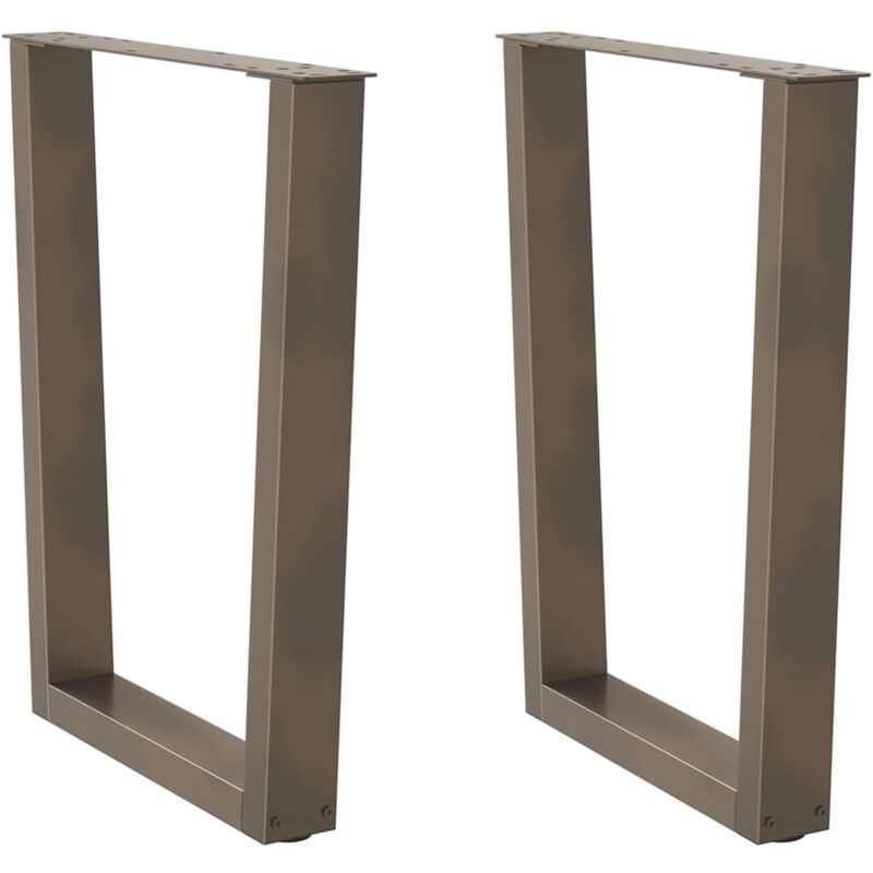 foto del prodotto gambe per tavolo da pranzo a forma di v 2 pz in acciaio naturale 60x 72 73,3 cm vidaxl