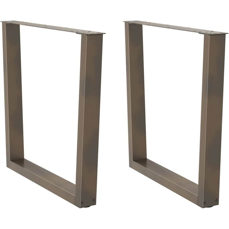 foto del prodotto gambe per tavolo da pranzo a forma di v 2 pz in acciaio naturale 80x 72 73,3 cm vidaxl