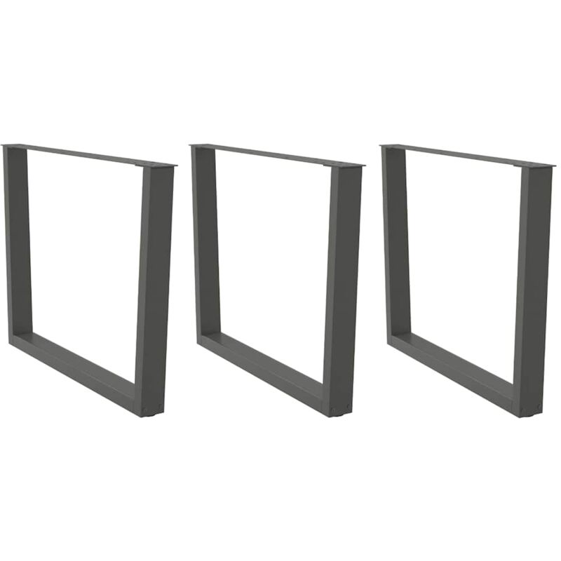 foto del prodotto gambe per tavolo da pranzo a forma di v 3 pz antracite 100x 72 73,3 cm acciaio vidaxl 467965