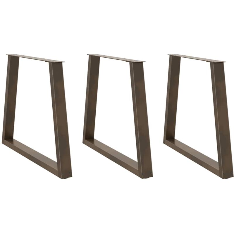 foto del prodotto gambe per tavolo da pranzo a forma di v 3 pz in acciaio naturale 70x 72 73,3 cm vidaxl 870153