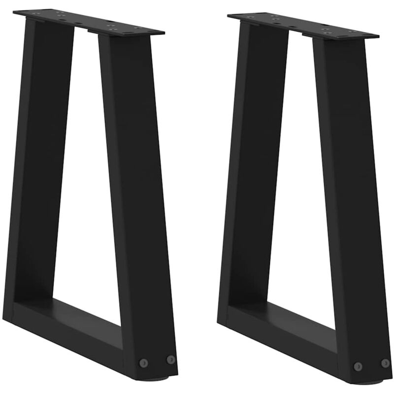 foto del prodotto gambe per tavolo da pranzo a v 2 pz nero 28x 42 43,3 cm acciaio vidaxl