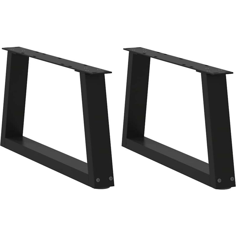 foto del prodotto gambe per tavolo da pranzo a v 2 pz nero 50x 30 31,3 cm acciaio vidaxl