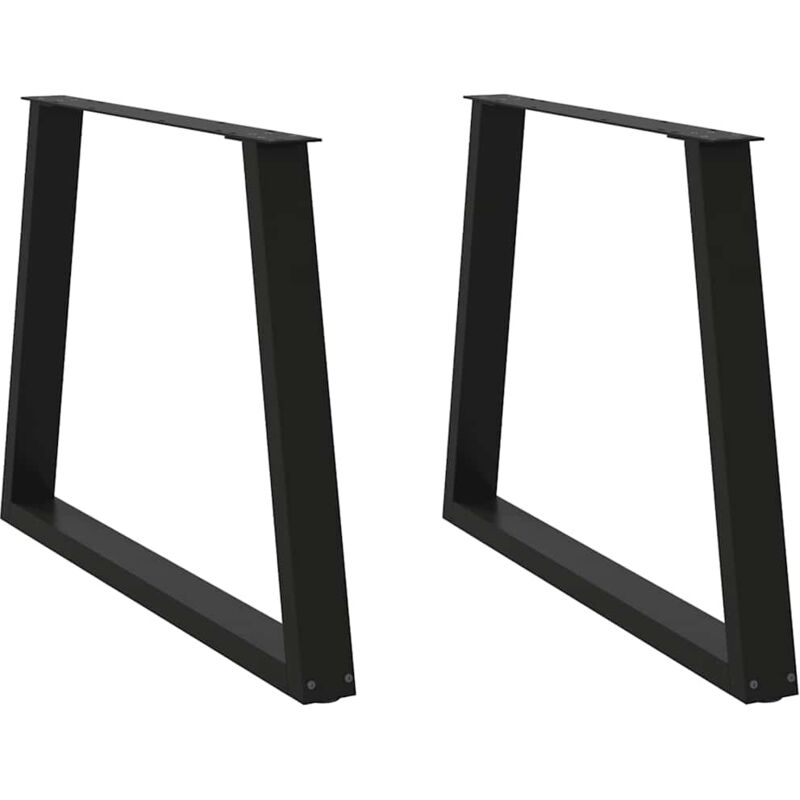 foto del prodotto gambe per tavolo da pranzo a v 2pz nero 100x 72 73,3 cm acciaio vidaxl