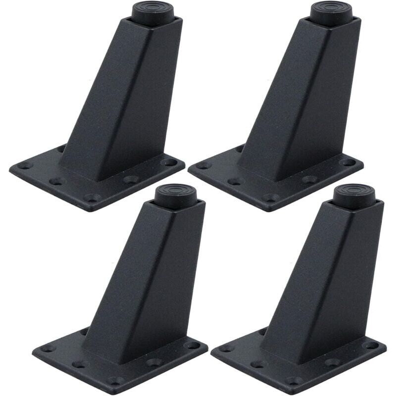 foto del prodotto gambe per tavolo, mobili, divani adatte per armadi, tavolini, tv e altri mobili, regolabili in altezza, 4 pezzi, 8 x 7 x 6 cm, robuste, resistenti,