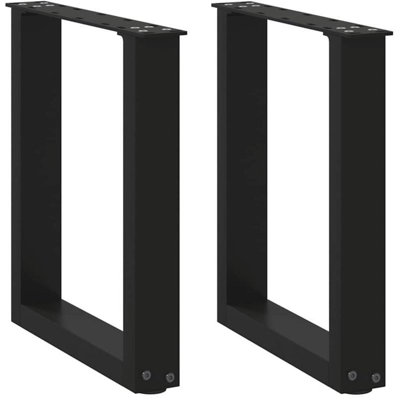 foto del prodotto gambe tavolino caff a u 2 pz nero 28x 42 43 cm acciaio vidaxl