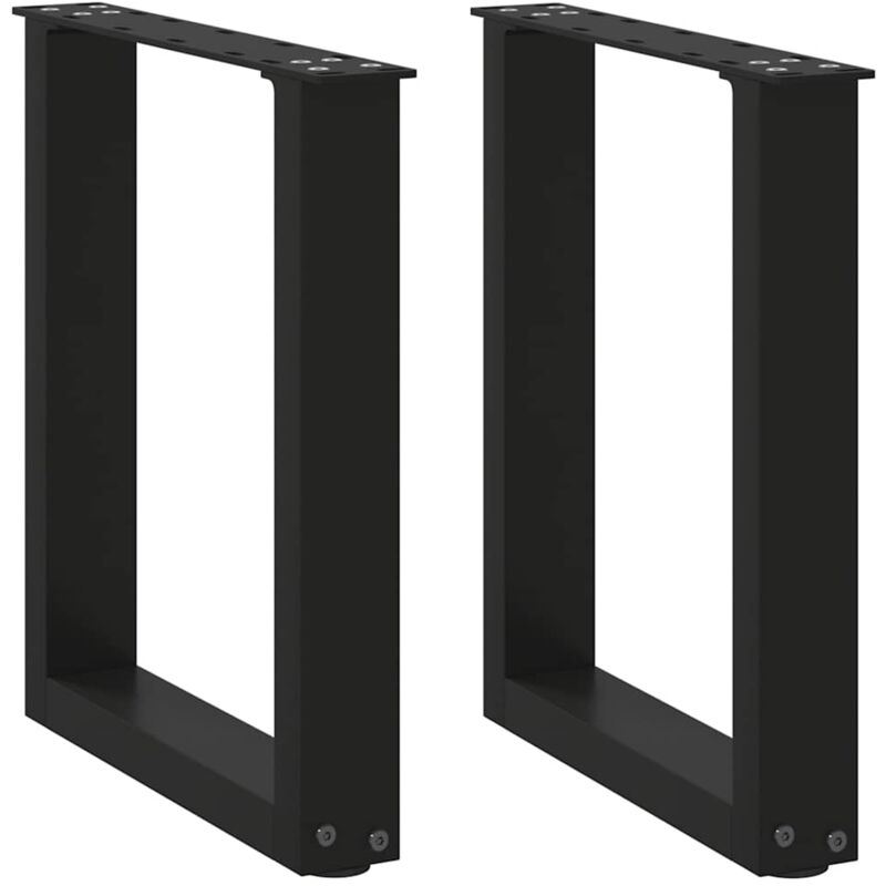 foto del prodotto gambe tavolino caff a u 2 pz nero 38x 42 43 cm acciaio vidaxl