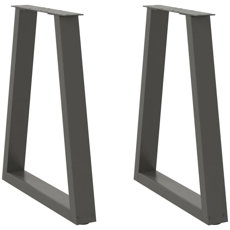 foto del prodotto gambe tavolino caff a v 2 pz antracite 60x 72 73 cm in acciaio vidaxl