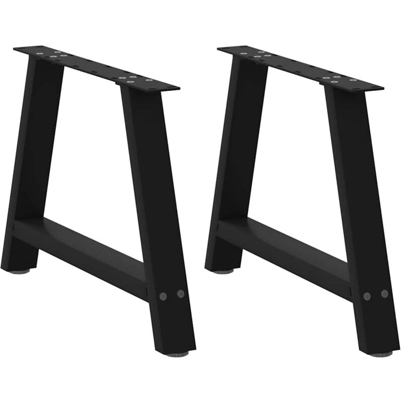 foto del prodotto gambe tavolino da caff a a 2 pz nero 70x 42 43 cm in acciaio vidaxl