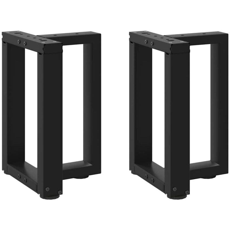 foto del prodotto gambe tavolino da caff a t 2 pz nero 28x25x 42 43 cm acciaio vidaxl
