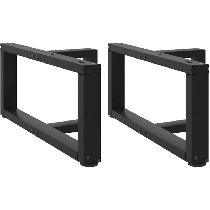 foto del prodotto gambe tavolino da caff a t 2 pz nero 60x25x 30 31 cm acciaio vidaxl