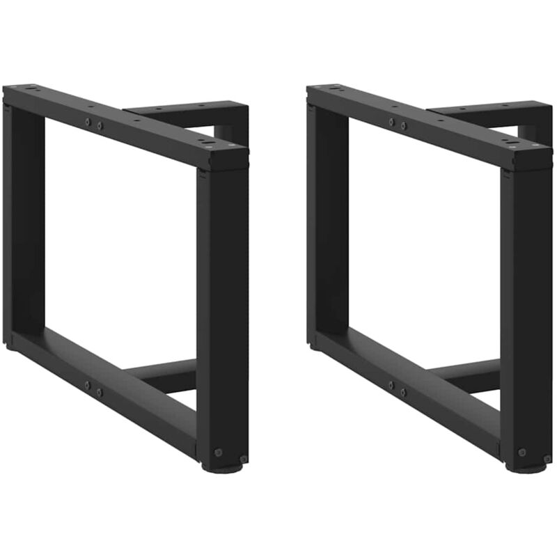 foto del prodotto gambe tavolino da caff a t 2 pz nero 70x25x 42 43 cm acciaio vidaxl