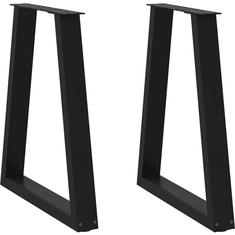 foto del prodotto gambe tavolino da caff a v 2 pz nero 60x 72 73 cm in acciaio vidaxl