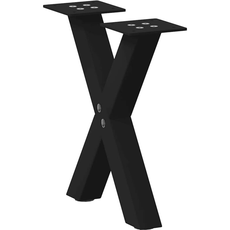 foto del prodotto gambe tavolino da caff a x 2 pz nero 30x 30 31 cm in acciaio vidaxl