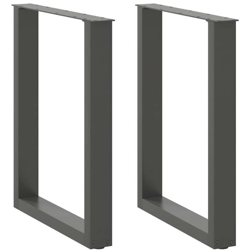 foto del prodotto gambe tavolo pranzo a u 2 pz antracite 70x 72 73 cm acciaio vidaxl