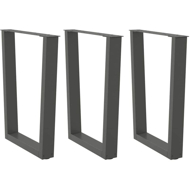 foto del prodotto gambe tavolo pranzo a v 3 pz antracite 70x 72 73,3 cm acciaio vidaxl