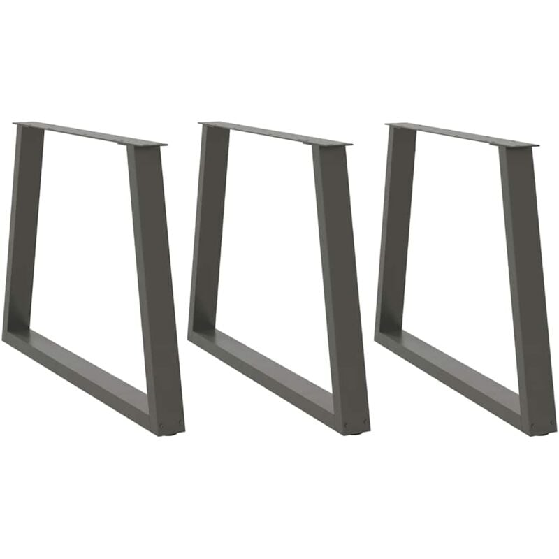 foto del prodotto gambe tavolo pranzo a v 3 pz antracite 90x 72 73,3 cm acciaio vidaxl
