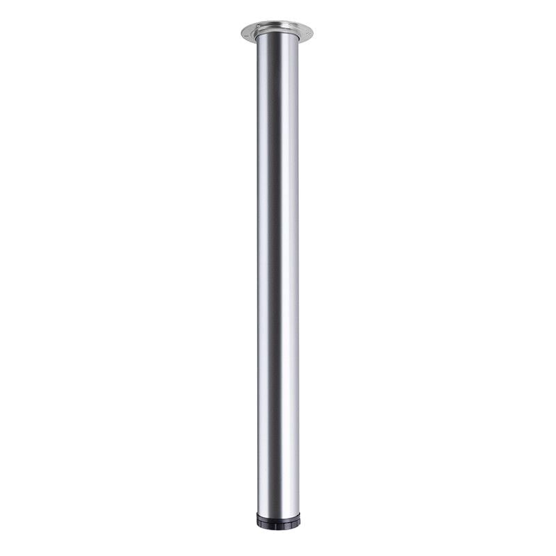 foto del prodotto gambe ts001 gamba da tavolo, 820r 60 mm, acciaio inossidabile acciaio spazzolato centrale brico