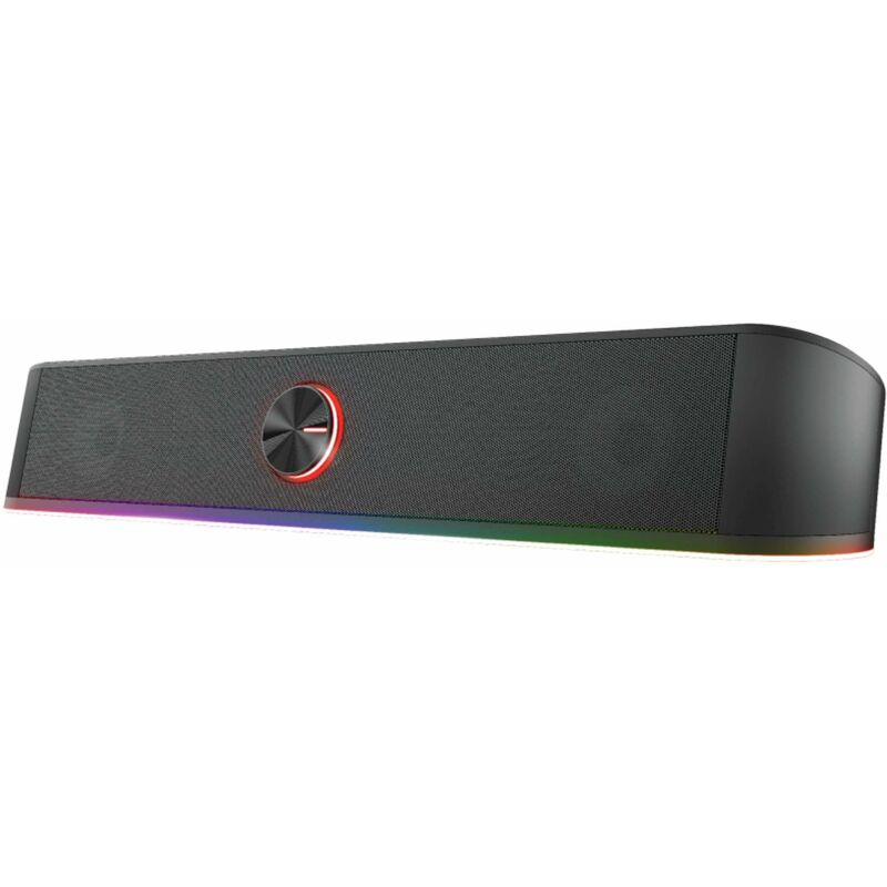 foto del prodotto gaming soundbar con illuminazione rgb gxt 619 thorne altoparlanti stereo 2.0, illuminazione led rgb, alimentazione usb, 12w, per pc, computer