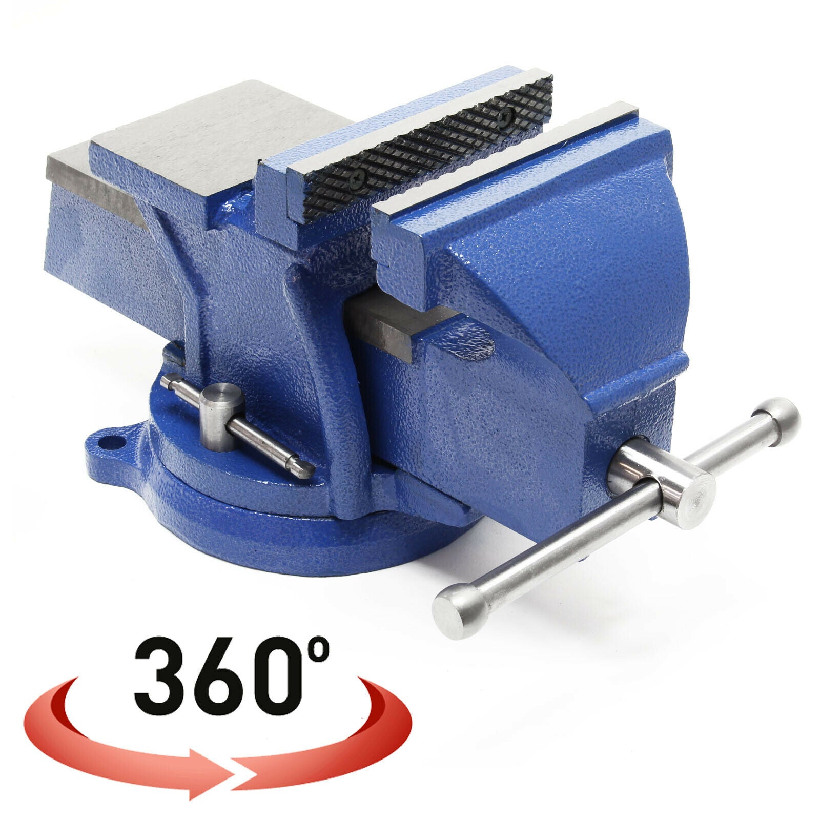 foto del prodotto ganascia di bloccaggio morsa per carichi pesanti 125 mm 360 gradi con incudine 127 mm officina 16 0000321