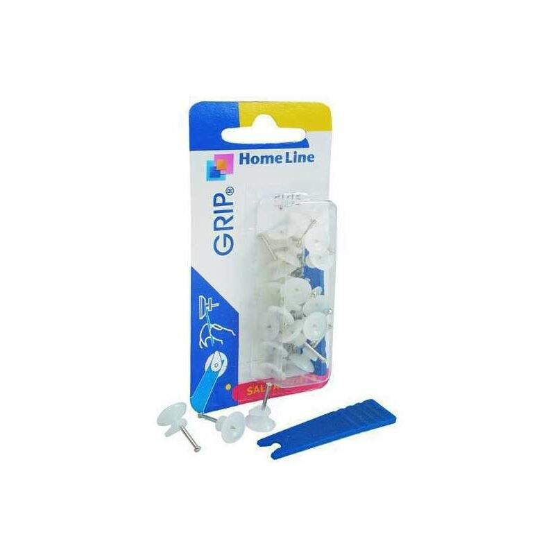 foto del prodotto ganci appendiquadri acciaio con applicatore 20pz