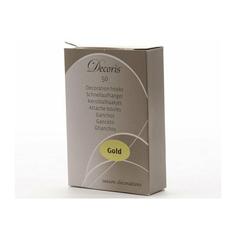 foto del prodotto ganci da appendere 3.5 cm oro. set di 50