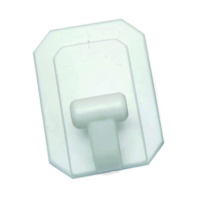 foto del prodotto ganci giganti adesivi in plastica bianchi mm.58x78h.