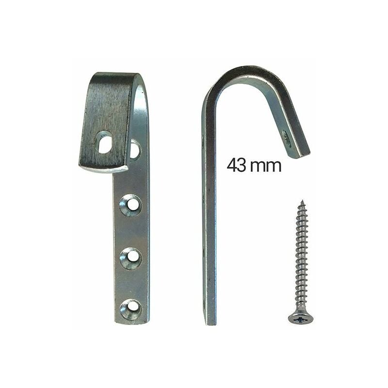 foto del prodotto ganci in acciaio per scala di fresatura in legno venduti in coppia mat54013 mat54013
