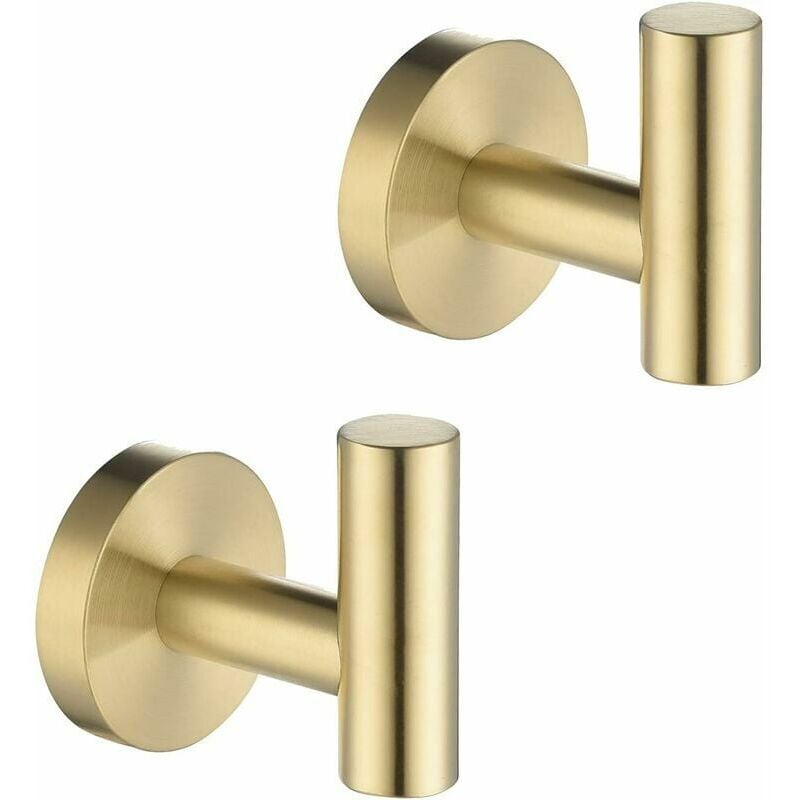 foto del prodotto ganci per asciugamani da bagno, color oro, acciaio inossidabile sus304, gancio per accappatoio resistente, gancio per cappotti, adatto per spugne da