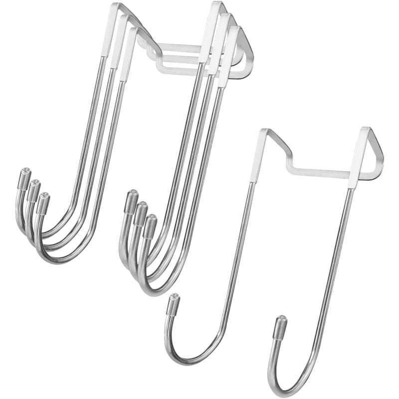 foto del prodotto ganci per doccia 4 pezzi 15,57 cm gancio per porta doppia, gancio da parete per cabina doccia, per asciugamani da bagno sollbry