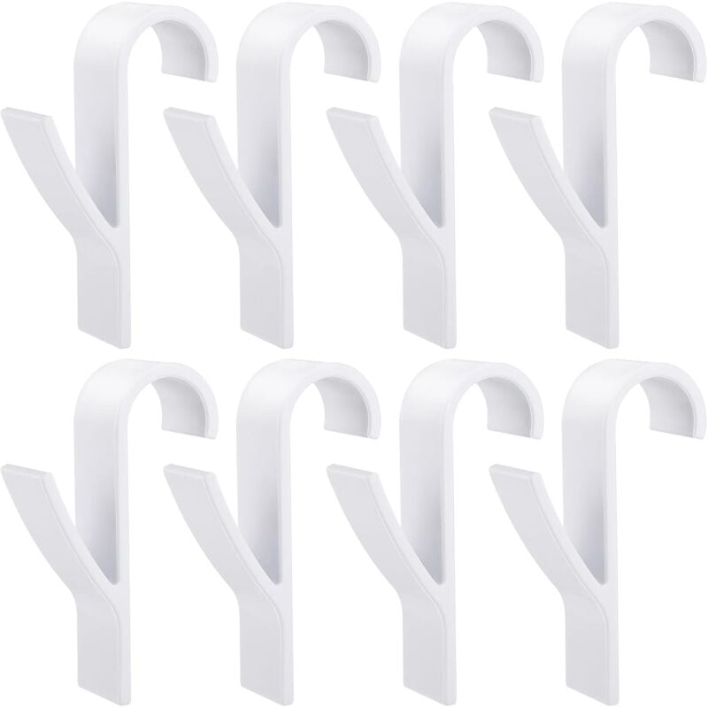 foto del prodotto ganci per radiatori, ganci per asciugamani, ganci per radiatori in plastica bianca, ganci per radiatori da bagno