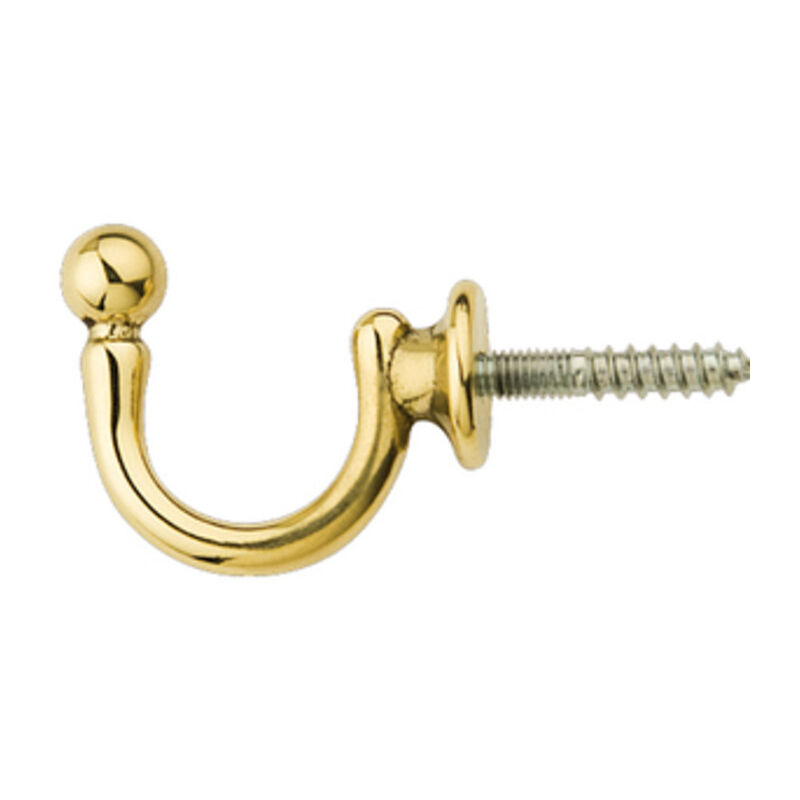 foto del prodotto ganci per tende sfera oro lucido mm.37x32. prezzo per 1 pezzo.