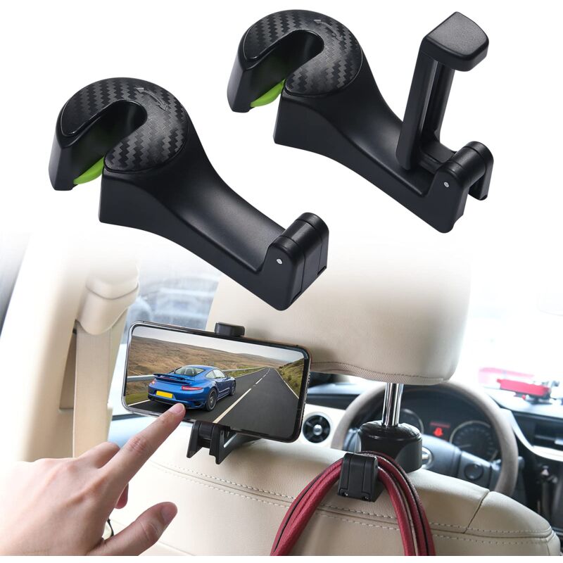 foto del prodotto ganci portaoggetti per auto universali, set da 2