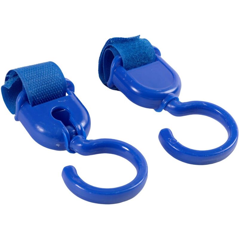 foto del prodotto ganci universali per bimbi, adatti ai passeggini, alle auto e ai lettini, con cinghie con velcro a strappo
