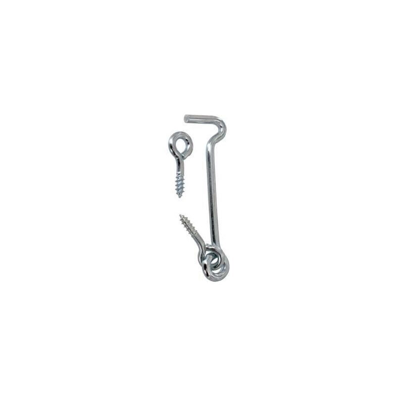 foto del prodotto gancio a vento lennie acciaio zincato bianco 5x100 mm crov0510002b