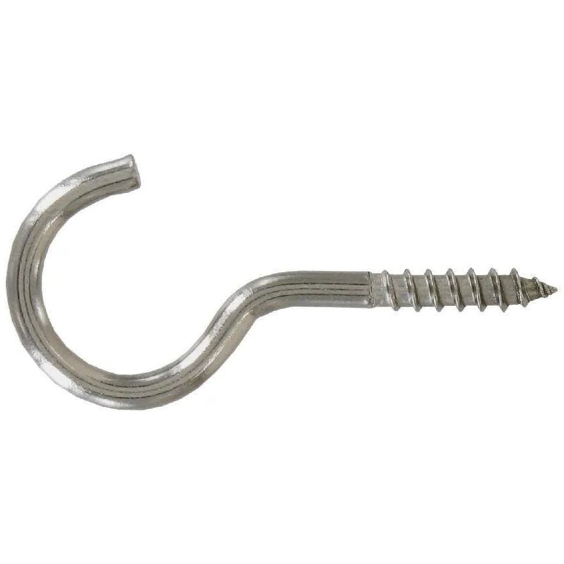 foto del prodotto gancio a vite in acciaio inox a2, 4x30 mm, 5 pz.