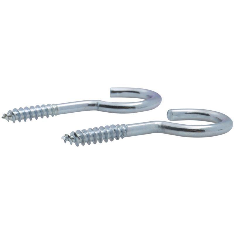 foto del prodotto gancio a vite zincato per legno viswood3,5x20mm confezione da 9 ganci 