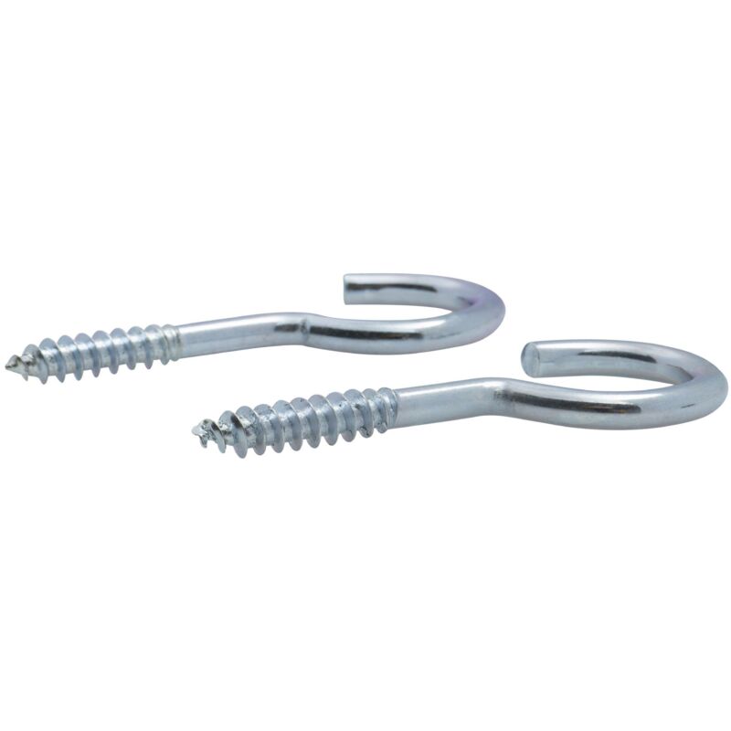 foto del prodotto gancio a vite zincato per legno viswood4x30mm confezione da 6 ganci 