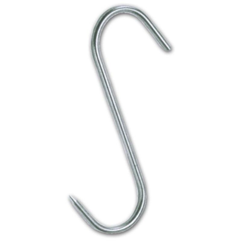 foto del prodotto gancio ad '''s''' macellaio acciaio inox 140x6mm
