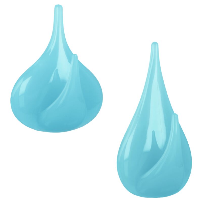 foto del prodotto gancio adesivo plast.san waterdrops set 5 pezzi metaltex