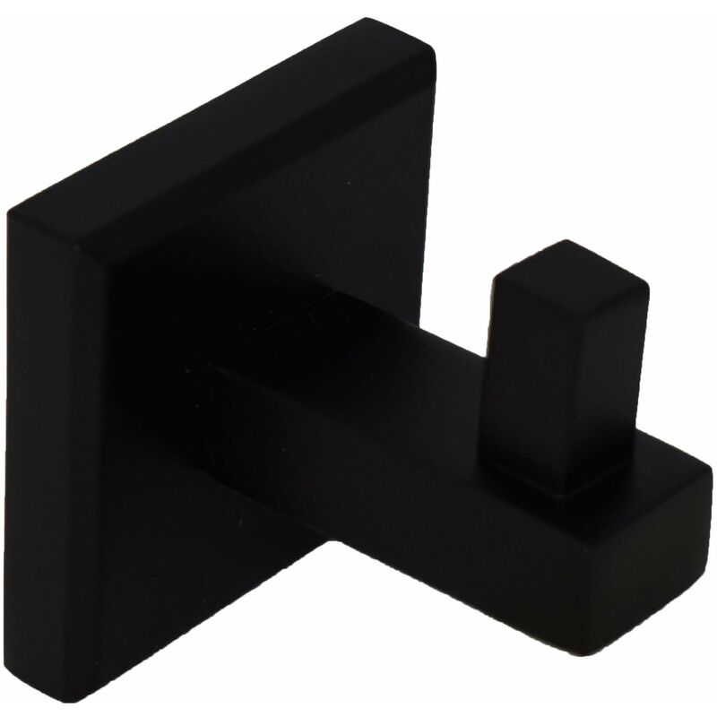 foto del prodotto gancio appendi abito singolo colore nero opaco capannoli nook nk109 mm nero opaco fissaggio a viti