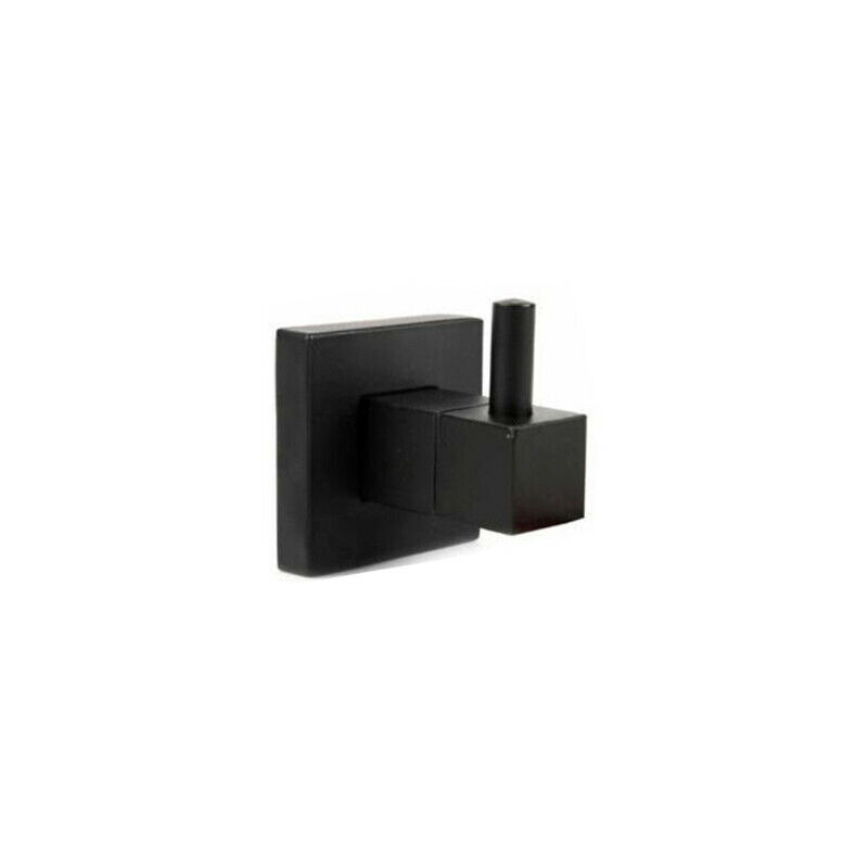 foto del prodotto gancio appendiabiti bagno muro asciugamanio casa nero da parete muro 02094