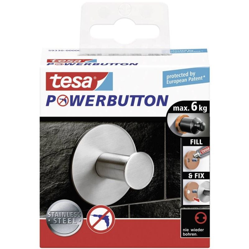 foto del prodotto gancio con adesivo powerbutton classic x t 50 mm x 31 mm 59330 contenuto 1 pezzo - tesa