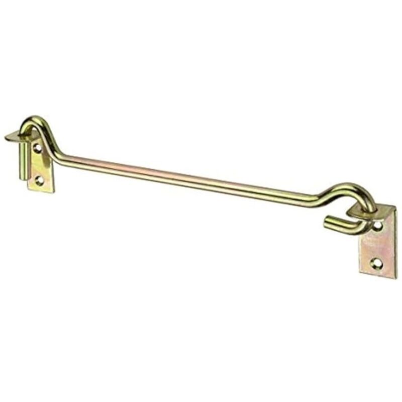 foto del prodotto gancio con piastra diam. 10,0 x 280 mm. - zincato giallo - 1 pz.