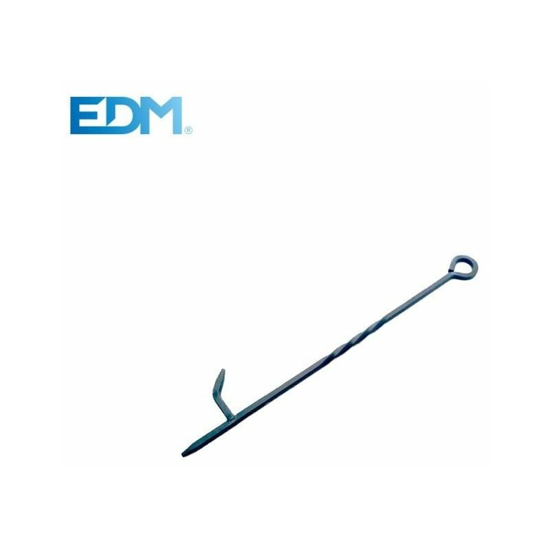 foto del prodotto gancio da poker in metallo edm colore nero 45,5 cm