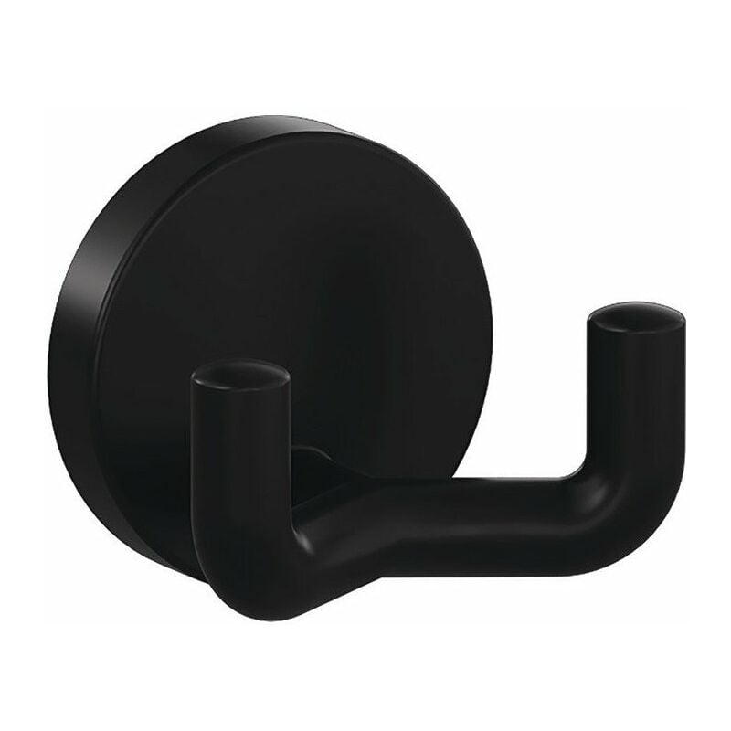foto del prodotto gancio doppio 477.90b025 doppio a.43,5mm pa 90 deep black ma d.50mm hewi