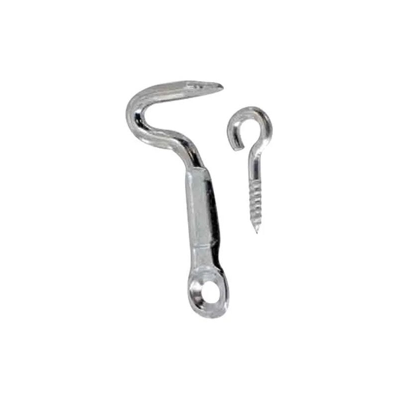 foto del prodotto gancio mezzotondo, acciaio galvanizzato 3,5x35mm, 2 pezzi