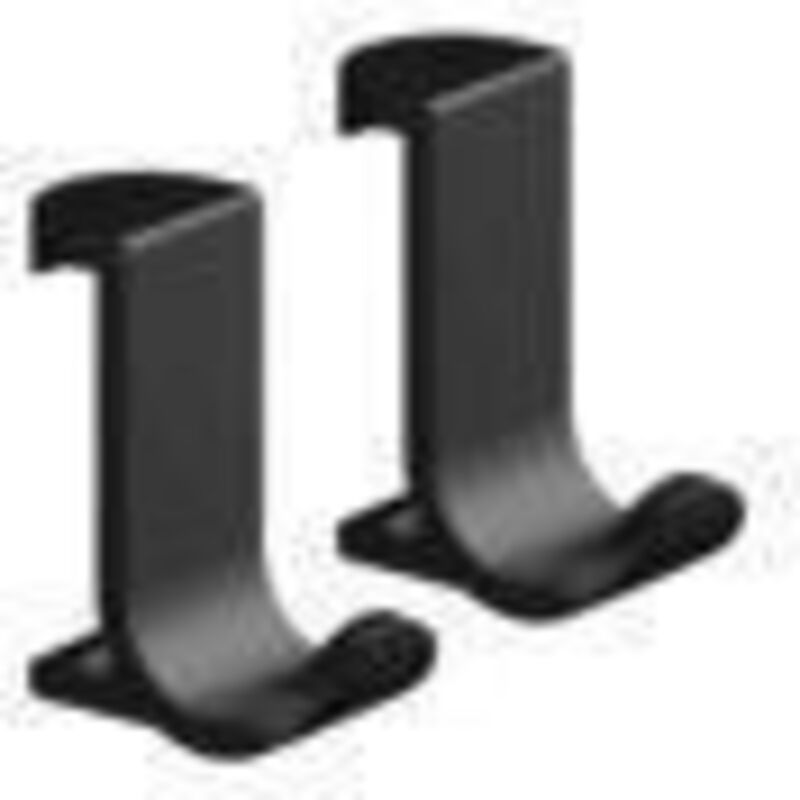 foto del prodotto gancio per asciugamani wallstoris largo, 2 pezzi nero opaco