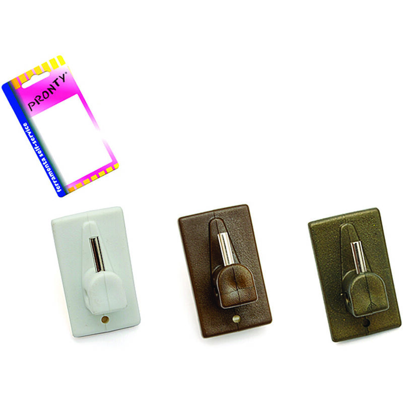 foto del prodotto gancio per bris bris in plastica in blister ox, mm.32x18, in bl.4 pz.