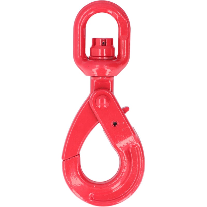 foto del prodotto gancio per gru verniciatura g80 ganci rotanti di sicurezza autobloccanti in acciaio forgiato per navi automobiles1.12t 18cm eosnow